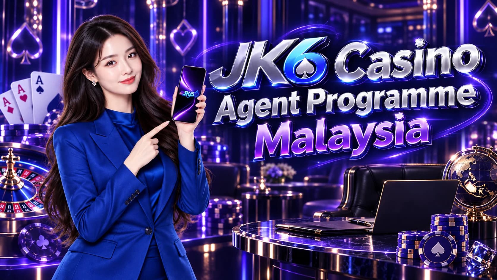 JK6 Casino agent programme campaign artwork