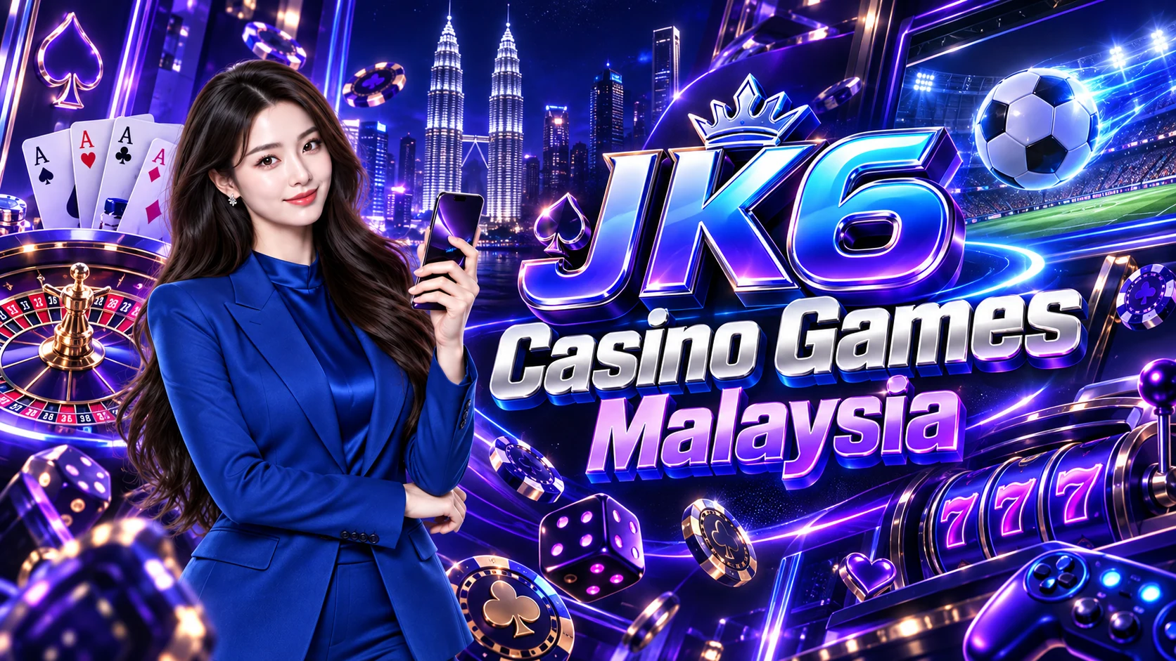 JK6 presenter in the game selection scene