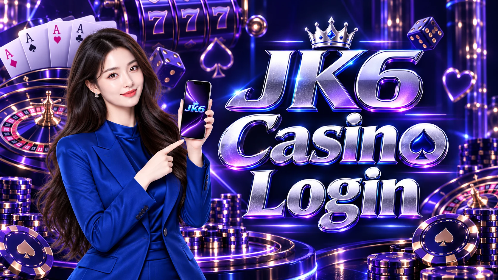 JK6 presenter in the account login scene